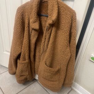 Warm Tan Teddy Jacket
